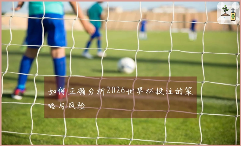 如何正确分析2026世界杯投注的策略与风险